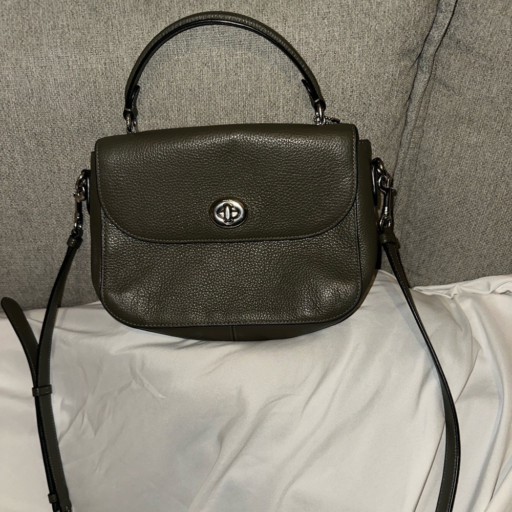 GREY COACH BAG